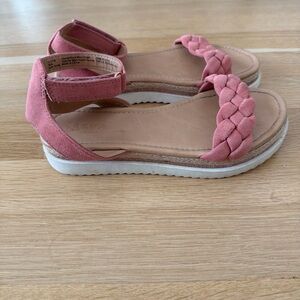 Self Esteem Pink Braided Kids Sandals